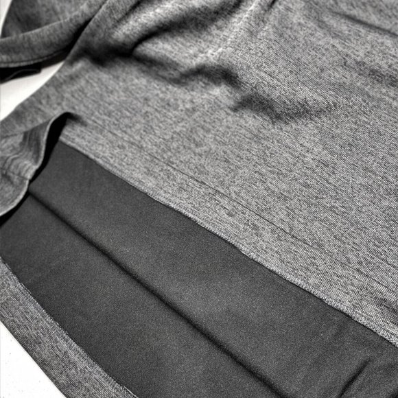 Greg Norman Pullover Men Sweater XL Button Mock Neck Long Sleeve Pocket Blk/Grey - Picture 8 of 12